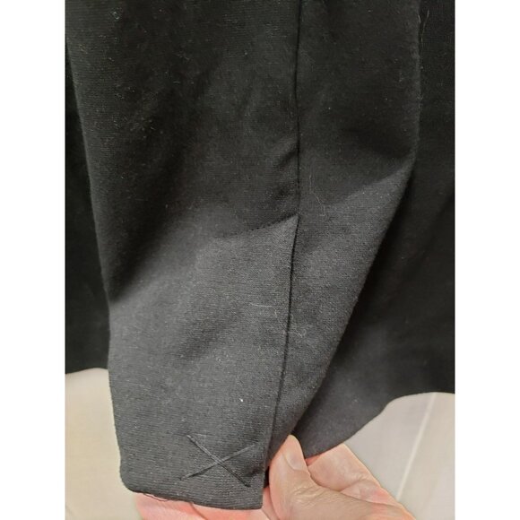 New York & Company Sleeveless Dress, Black & White Striped, Ruffle, XL, Side zip - Picture 7 of 7